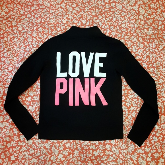 Victoria's Secret "Kangaroo Pocket" PINK Sweatshirt with EXTRA- LONG Sleeves - Picture 14 of 16
